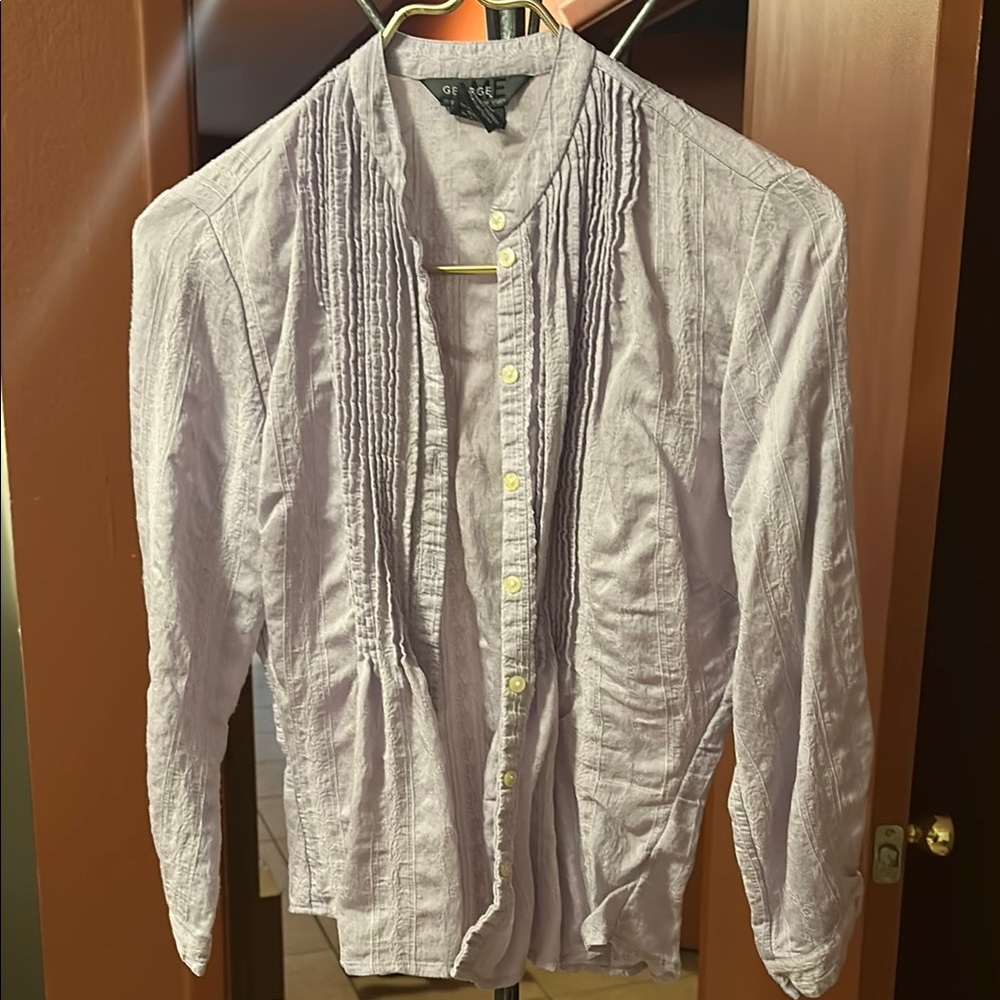 Light Purple Button-Up Shirt